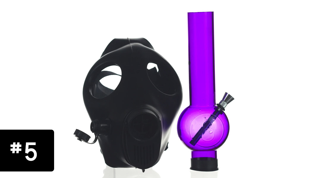 jason vorhees bong gas mask