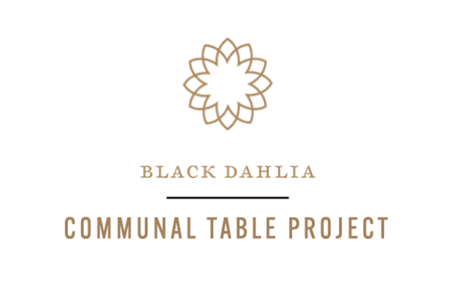 The Communal Table Project Logo- Black Dahlia